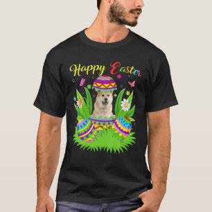 Akita Hondenliefhebber Floral Easter Egg Funny Aki T-shirt