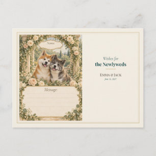 Akita Huwelijksgastenboek Wensen Briefkaart