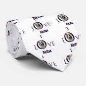 Akita I Love Stropdas (Opgerold)