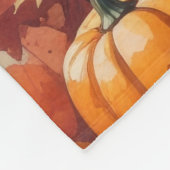 Akita in de herfst verlaat Thanksgiving kunst Fleece Deken (Hoek)