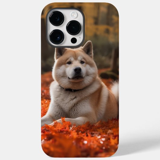 Akita in herfst laat Herfst geïnspireerd Case-Mate iPhone Case (Achterkant)
