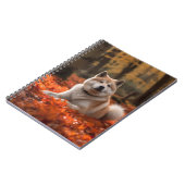 Akita in herfst laat Herfst geïnspireerd Notitieboek (Linkerzijde)