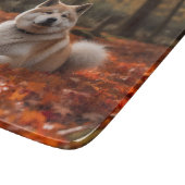 Akita in herfst laat Herfst geïnspireerd Snijplank (Hoek)