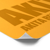 Akita in het najaar (30 x 32,5 inch) poster (Hoek)