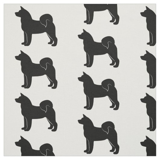 Akita in Silhouette Stof (Swatch)