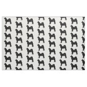 Akita in Silhouette Stof (Fat Quarter)