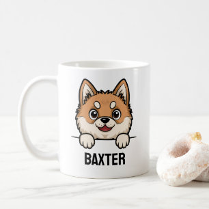 Akita Inu Aangepaste Hondennaam Schattige Pet Love Koffiemok