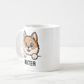 Akita Inu Aangepaste Hondennaam Schattige Pet Love Koffiemok (Voorkant links)