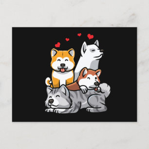 Akita Inu Dog Briefkaart