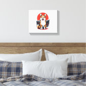 Akita Inu Dog Canvas Afdruk (Insitu (Slaapkamer))