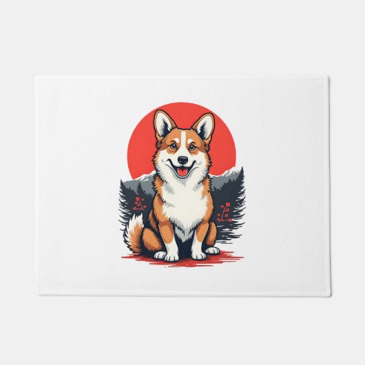 Akita Inu Dog Deurmat (Voorkant)