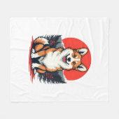 Akita Inu Dog Fleece Deken (Voorkant (Horizontaal))