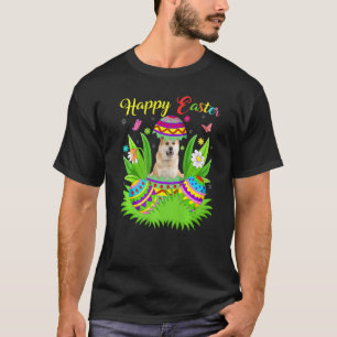 Akita Inu Dog Floral Easter Egg Funny Akita Inu E T-shirt