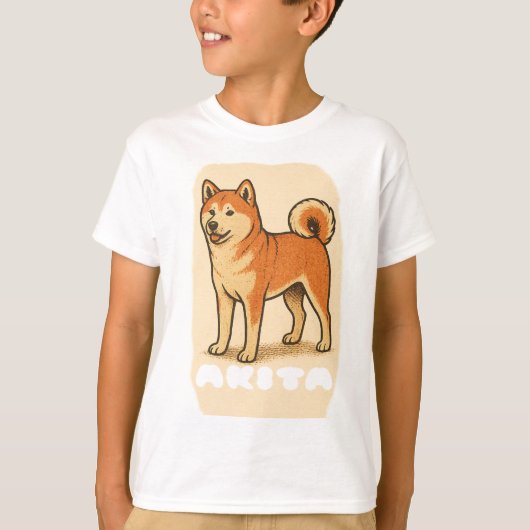 AKITA INU DOG FUNNY T-Shirt (Voorkant)