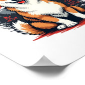 Akita Inu Dog Poster (Hoek)