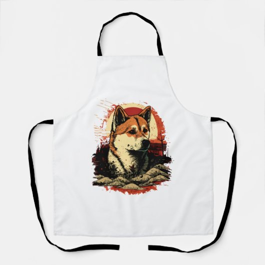 Akita Inu Dog Schort (Voorkant)