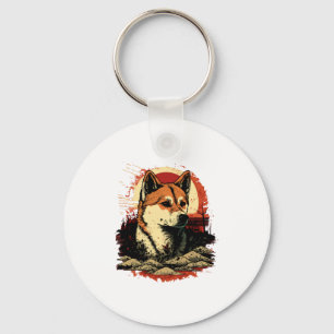 Akita Inu Dog Sleutelhanger