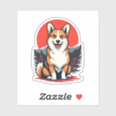 Akita Inu Dog Sticker (Vel)
