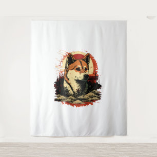 Akita Inu Dog Wandkleed