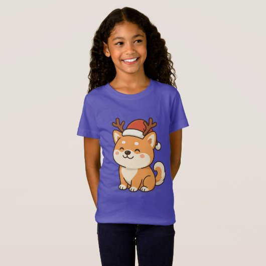 AKITA INU FUNNY CHRISTMAS T-Shirt  (Voorkant volledig)