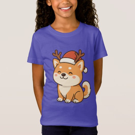 AKITA INU FUNNY CHRISTMAS T-Shirt  (Voorkant)