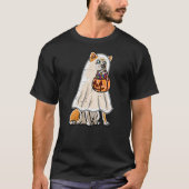 Akita Inu Happy Halloween Costume Ghost Trick or T T-shirt (Voorkant)