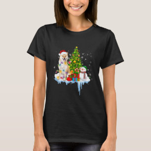 Akita Inu Hond Kerstboom Kerstcadeau T-shirt