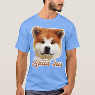akita inu hondenkop t-shirt