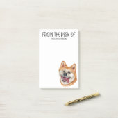 Akita Inu liefhebber Post-it® Notes (Op bureau)