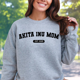 AKITA INU MOM Dog Mum Custom Geboortejaar Trui