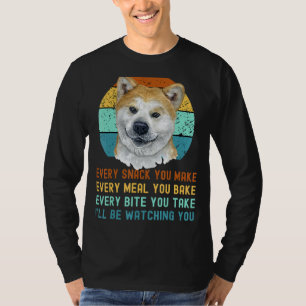 Akita Inu of Kuma Inu hond elke snack die je maakt T-shirt
