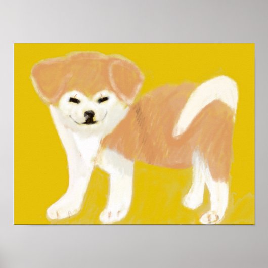 Akita inu poster (Voorkant)
