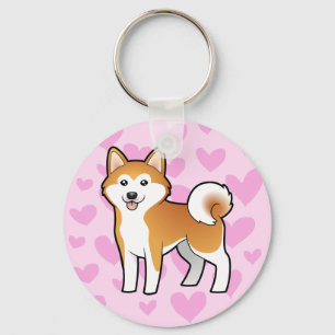Akita Inu / Shiba Inu Love Sleutelhanger