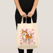 Akita Inu / Shiba Inu Love Tote Bag (Voorkant (product))