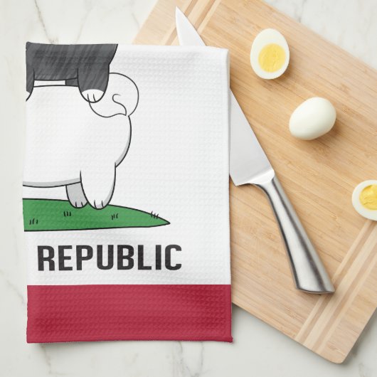 Akita Inu Theedoek (Quarter Fold)