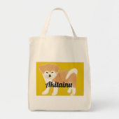 Akita inu tote bag (Voorkant)