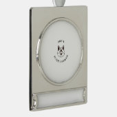 Akita is het antwoord verzilverd banner ornament (Rechts)