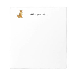 Akita jij niet notitieblok