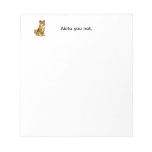 Akita jij niet notitieblok