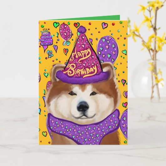 AKITA KAART (Gele Bloem)