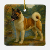 Akita Keramisch Ornament (Achterkant)