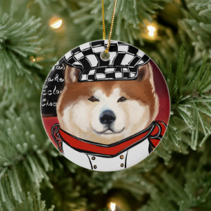 AKITA KERAMISCH ORNAMENT