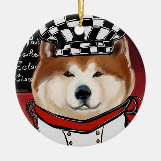 AKITA KERAMISCH ORNAMENT (Voorkant)