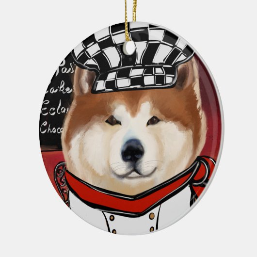 AKITA KERAMISCH ORNAMENT (Links)