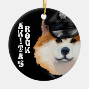 AKITA KERAMISCH ORNAMENT