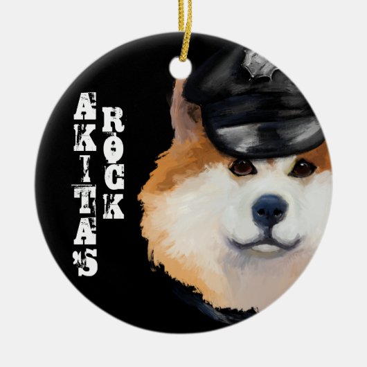 AKITA KERAMISCH ORNAMENT (Voorkant)