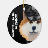 AKITA KERAMISCH ORNAMENT (Links)