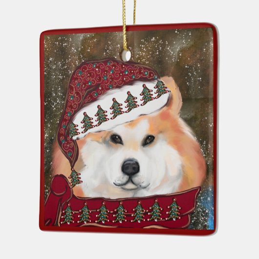 Akita Keramisch Ornament (Links)