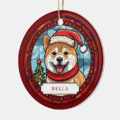 Akita keramische cirkel Ornament (Links)