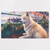 Akita Kerst Cruise: Pawsome Holiday Delight Labels (Design 1)